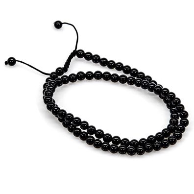 Black Onyx Halskette 6mm Perlen