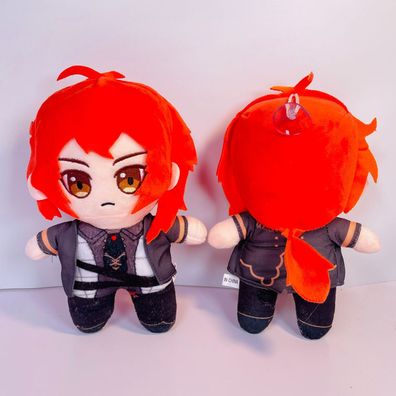 Anime Genshin Impact Diluc Plüsch Puppe Kinder Stofftie Spielzeug Geschenk 20cm