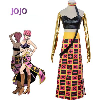 JoJo's Bizarre Adventure Trish Una Cosplay Kostüm Anzüge Persönlichkeit Outfit