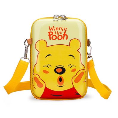 Kinder Winnie Umhängetasche Süß Diagonaltasch Handytasche Geldbörse Gelb