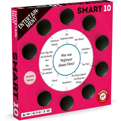 Piatnik Smart 10 Zusatzfragen - Entertainment Erweiterung TV-Serien Filme Wissen
