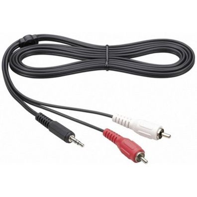 Thomson 5m Adapter-Kabel AUX 3,5mm Klinken-Stecker auf 2x RCA Cinch-Kabel Audio
