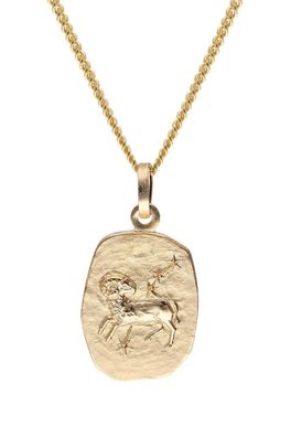 trendor Schmuck Widder Sternzeichen Gold 585 mit vergoldeter Silberkette 15436-04