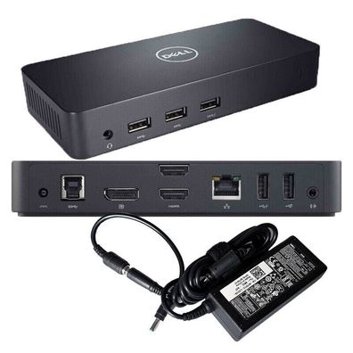 DELL USB 3.0 Docking Station D3100, Gratis USB 3.0 Kabel, inkl. Netzteil