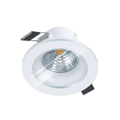 EGLO Salabate LED Einbauleuchte weiß, klar 450lm 4000K IP44 dimmbar 8,8cm