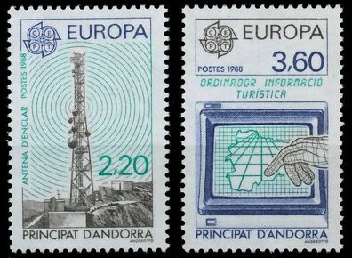 Andorra (FRANZ. POST) 1988 Nr 390-391 postfrisch X5CA02E