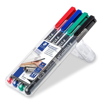 Staedtler Lumocolor Permanent Marker 313S 4er Etui