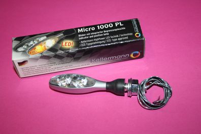 141.400 original Kellermann Blinker Micro 1000 PL 1000PL chrom matt neu new