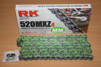RK chain Kette MM520MXZ4 Offroad Profi-Motorradkette 148 Glieder grün