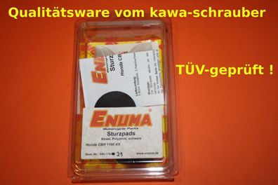 ENUMA Qualitäts Sturzpads Chrashpads Honda CBR1000XX Polyamid schwarz kpl. neu