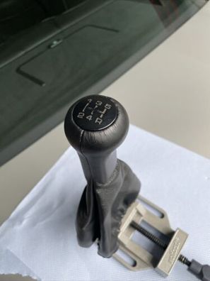 Schaltsack Schaltmanschette ECHTES LEDER mit Schaltknauf Mercedes W203  Automatik