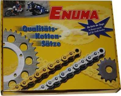 ENUMA Qualitäts- Kettensatz Aprilia SX50 Baujahre ab 2006 (Kettenrad 6-Loch)