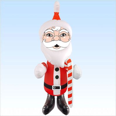 Aufblasbarer Weihnachtsmann 120cm Santa Claus Weihnachtsdekoration Deko
