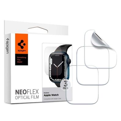 3x Spigen Neo Flex HD Schutzfolie für Apple Watch 4/5/6/7/8/ SE (41MM)
