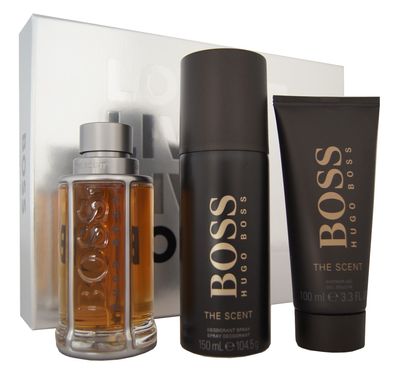 Hugo Boss The Scent Eau de Toilette 100ml. + Duschgel 100ml. & Deodorant 150ml.