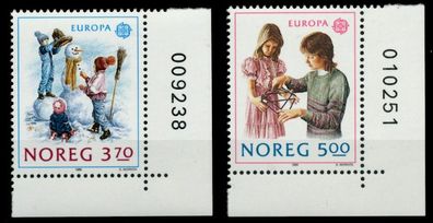 Norwegen 1989 Nr 1019-1020 postfrisch ECKE-URE X915DBA