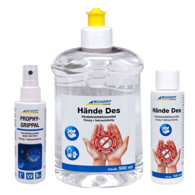 Schopf Desinfektions-Set für Hände & Flächen - 700 ml