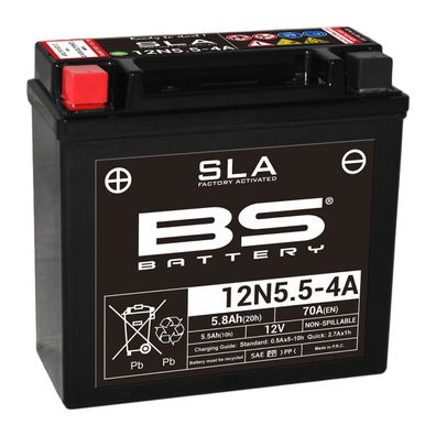 BS SLA Batterie 12N5.5-4A wartungsfrei SS (super sealed)