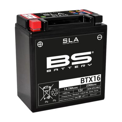 BS SLA Batterie BTX16 wartungsfrei SS (super sealed)
