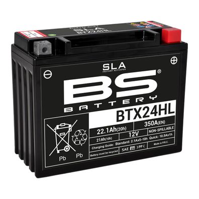 BS SLA Batterie BTX24HL wartungsfrei SS (super sealed)
