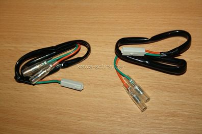 Adapter Kabel Stecker 36cm für LED Halogen Mini Blinker Honda bis 2003 Kawasaki