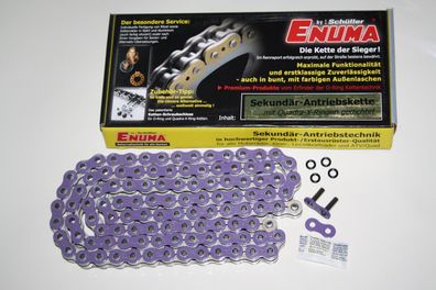 ENUMA Antriebskette Kette 525 MVX 525MVX Z2 violett lila NX-Ringe 108 Glieder