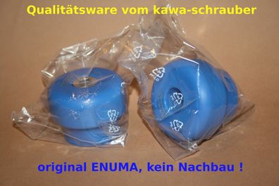 Satz ENUMA Qualitäts Sturzpads Crashpads blau Polyamid 45 x 60 mm Pilzform neu