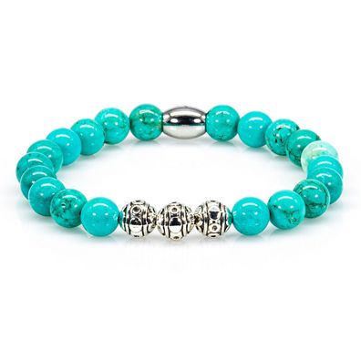 Perlenarmband Grüner / Blauer Türkis Antik Beads
