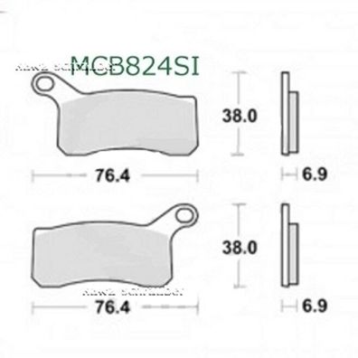 MCB824SI Sinter Bremsbeläge vorne KTM SX 505 SX-F 450 SC505 XC525 Desert Racing