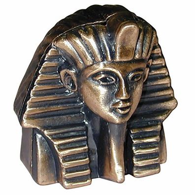 Ägyptischer Pharao Tutanchamun Bronzefarben, Bleistiftspitzer (Gr. 5x5x5cm)