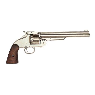 Armee-Revolver vernickelt Smith & Wesson 1869 (Gr. 36cm)