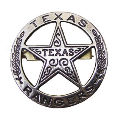 Sheriffstern Texasranger-Stern nickel 1823 Stephen Austin Texas (Gr. 4cm)