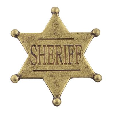 Sheriffstern US messing (Gr. 5cm)