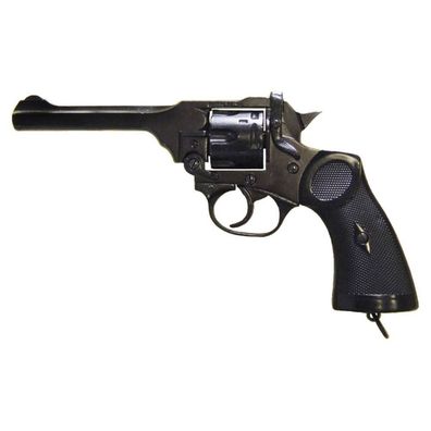 Webley MK 4 Revolver schwarz 1923 WWII (mit beweglichen Teilen, nicht schussfähig)