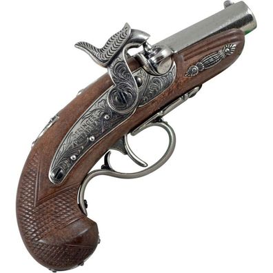 Derringer Pistole grau Kunststoffgriff USA 1862