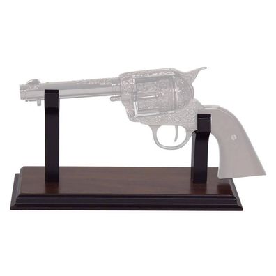 Pistolen-Ständer für Colts Holz mit Filz (ohne Colt) (Gr. 25x11cm)