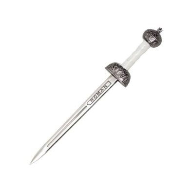 Brieföffner Schwert Gladius Römerschwert mit weißem Griff (Gr. 15,5cm)