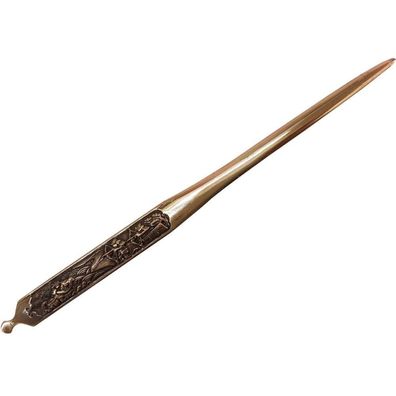 Kogai Bogenschützen bronze Beimesser für Samurai Katana (Gr. 20x0,9x0,3cm)