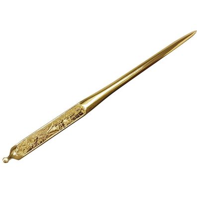 Kogai Bogenschützen gold Beimesser für Samurai Katana (Gr. 20x0,9x0,3cm)