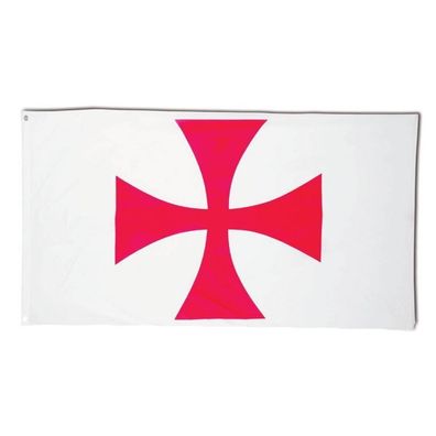Flagge der Templer 90x150cm (Gr. 90x150 cm)