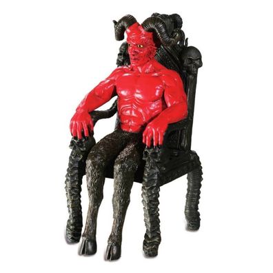 Auf einem Stuhl sitzender Satan 20cm