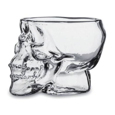 Totenkopf Trinkglas Schnapsglas 7,5cm