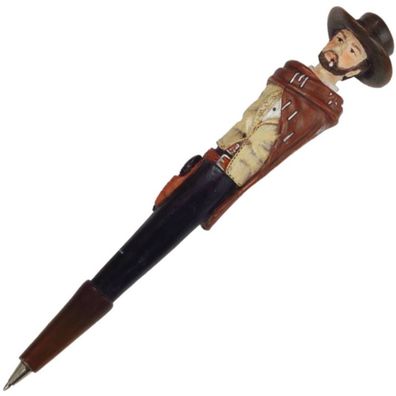 Kugelschreiber Cowboy mit Poncho (Gr. 17x3x2cm)