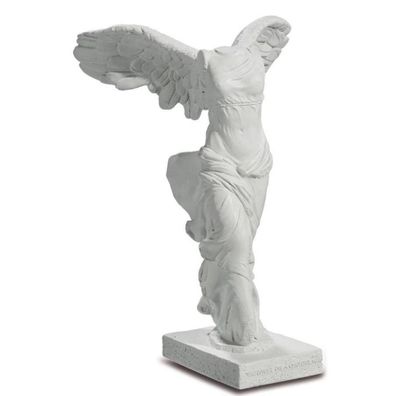 Statue Figur Nike von Samothrake weiß 15cm (Gr. 15x8,5x10cm)