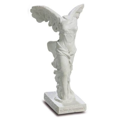 Statue Figur Nike von Samothrake weiß 20cm (Gr. 20x14x14cm)