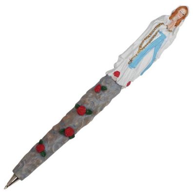 Kugelschreiber Madonna von Lourdes (Gr. 15x2,5x2cm)