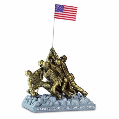 WWII Amerikaner Flagge auf Iwo Jima (Gr. 23x15x7,5cm)