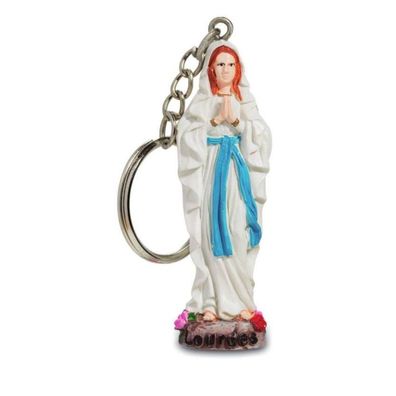 Schlüsselanhänger Madonna von Lourdes (Gr. 6,5x2x1cm)