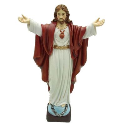 Figur Jesus mit roten Umhang 20cm
