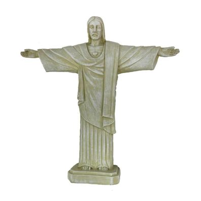 Beigefarbende Christus Figur 15,5cm Zuckerhut Rio de Janeiro